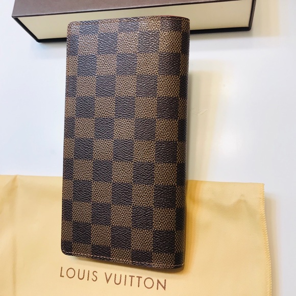 🌟GENUINE LOUIS VUITTON Damier Ebene Brazza Wallet - Picture 5 of 16